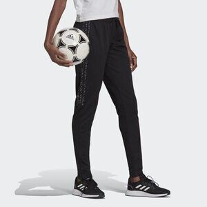 🆕Adidas Women's Sereno Aeroready Cut 3-Stripes Slim Tapered Pants, Large-Black